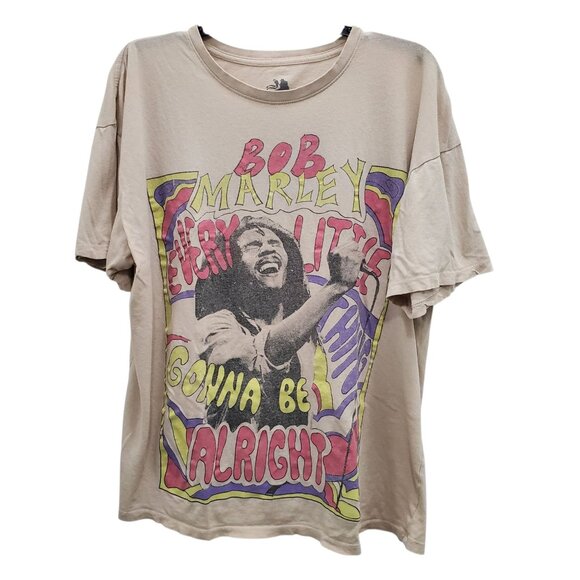 Zion Rootswear Bob Marley Everything Gonna Be Alright Retro Rasta Tee Adult L/XL - Picture 1 of 4